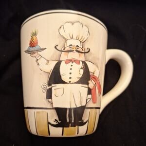 Gallery Le Chef Coffee Cup Mug 12oz Vintage ~Whimsical Chefs ~ HD Designs